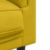 vidaXL 2 pcs conjunto de sof&aacute;s com almofadas veludo amarelo