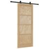 vidaXL Porta Deslizante ORKDAL Natural 83 x 202 cm