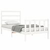 vidaXL Cama sem colchão 90x190 cm madeira de pinho maciça branco
