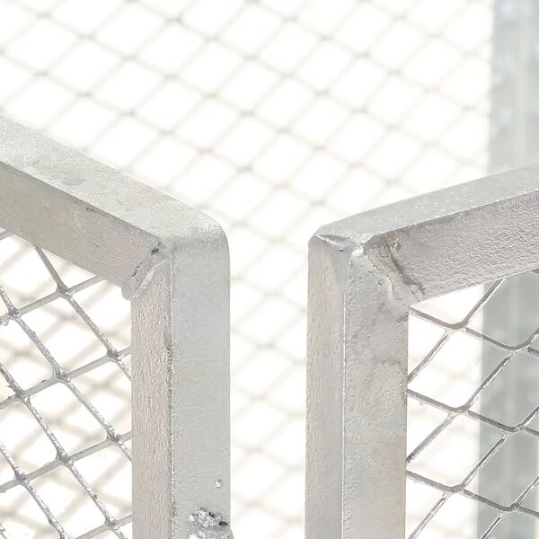 vidaXL Compostor de jardim 85x85x70 cm ferro galvanizado