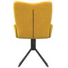 vidaXL Cadeiras de jantar giratórias 2 pcs veludo amarelo