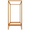 vidaXL Estrutura de cama com toldo 90x200 cm pinho maci&ccedil;o castanho mel