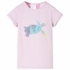 vidaXL T-shirt para crian&ccedil;a cor lil&aacute;s 116