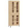 vidaXL Arm&aacute;rio alto 69,5x34x180 cm derivados de madeira cor sonoma