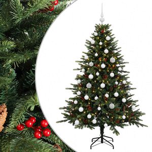 vidaXL &Aacute;rvore de Natal artificial com bolas 120 cm 150 LED