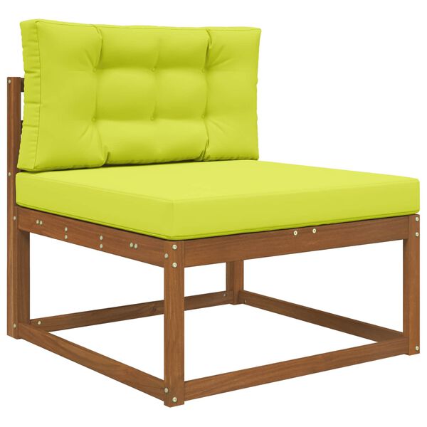 vidaXL Almofada para Sof&aacute; Externo 2 pcs Verde Poli&eacute;ster