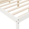 vidaXL Cama de casal pequena para idosos 120x190cm pinho maci&ccedil;o branco