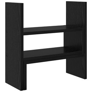 vidaXL Suporte de Mesa para Monitor Carvalho Preto 40 x 17 x 41 cm