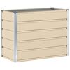vidaXL Floreira Ivory 100 x 50 x 75 cm A&ccedil;o Galvanizado