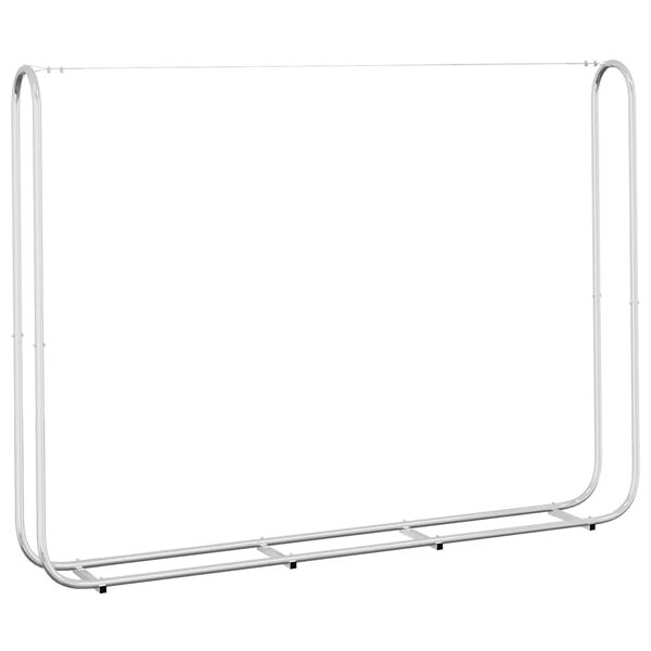 vidaXL Suporte para lenha 200x25x150 cm a&ccedil;o galvanizado