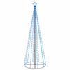 vidaXL &Aacute;rvore de Natal em cone 310 luzes LED 100x300 cm azul