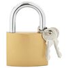 vidaXL U Lock com Chaves Lat&atilde;o 6 x 2 x 9,1 cm Ferro