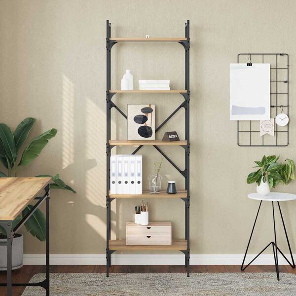 vidaXL Estante Carvalho Artesanal 56 x 32 x 174 cm Madeira processada