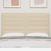 vidaXL Cabeceira com cabeceira Creme 160 cm Couro Sint&eacute;tico