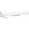 vidaXL Canteiro de jardim elevado 970 x 100 x 36 cm Aço Galvanizado
