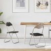 vidaXL Cadeira Dobr&aacute;vel 2 pcs Preto e Cinza 48 x 43,5 x 81 cm
