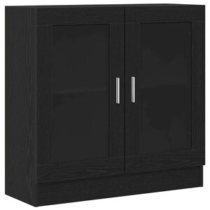 vidaXL Gabinete de Livros 4 n&iacute;veis 82,5 x 30,5 x 80 cm Carvalho Preto