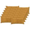 vidaXL Capa almofada 12 unid. HOUTEN Amarelo 40 x 80 cm