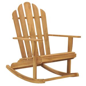vidaXL Cadeira Adirondack de baloi&ccedil;ar madeira de teca maci&ccedil;a