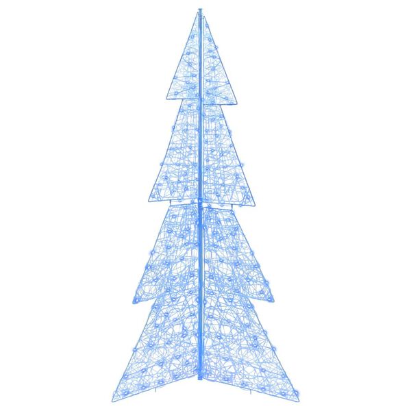 vidaXL &Aacute;rvore de Natal com 240 LEDs Azul 180 cm Acr&iacute;lo