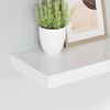 vidaXL Prateleira de parede suspensa 40x23x3,8 cm MDF branco