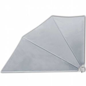 vidaXL Toldo lateral dobr&aacute;vel para varanda 160x240 cm cinzento