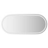 vidaXL Espelho de casa de banho com luzes LED oval 100x45 cm
