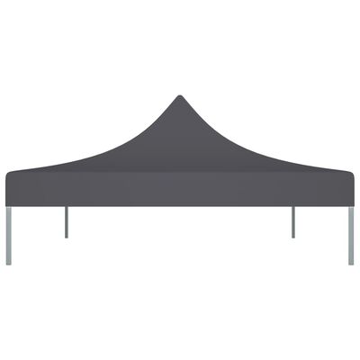 vidaXL Teto para tenda de festas 4,5x3 m 270 g/m² antracite