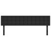 vidaXL Cabeceira de cama 2 pcs couro artificial 100x5x78/88 cm preto