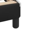 vidaXL Estrutura de cama Dover 120x200 couro artif. preto/branco