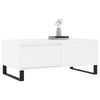 vidaXL Mesa de centro 90x50x36,5 cm derivados de madeira branco