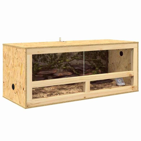 vidaXL Terr&aacute;rio Castanho 100 x 40 x 40 cm OSB