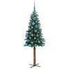 vidaXL &Aacute;rvore de Natal Slim com 150 LEDs com suporte Verde 150 cm