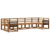 vidaXL Conjunto de Sof&aacute;s para Exterior 7 pcs Natural