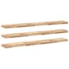 vidaXL Prateleira flutuante 3pcs 160x20x4cm ac&aacute;cia maci&ccedil;a n&atilde;o tratada