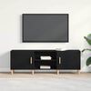 vidaXL Gabinete para TV Carvalho Preto 150 x 30 x 50 cm
