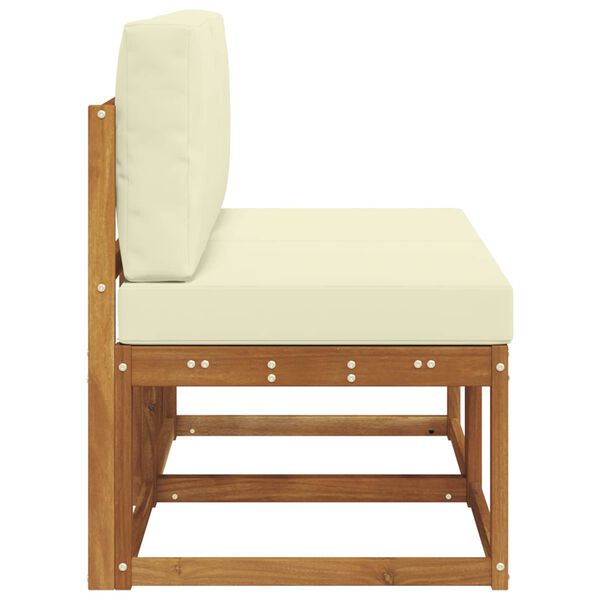 vidaXL 2 Pe&ccedil;a Sof&aacute; M&eacute;dio Externo Madeira S&oacute;lida de Ac&aacute;cia