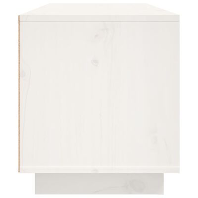 vidaXL Móvel de TV 80x35x40,5 cm madeira de pinho maciça branco
