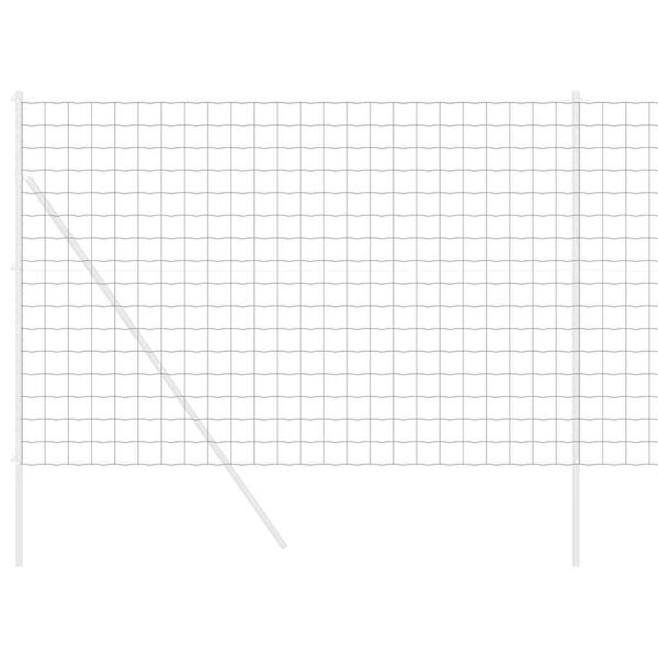 vidaXL Cerca Euro Cinzeto 1.6 x 10 m Ferro revestido de PVC