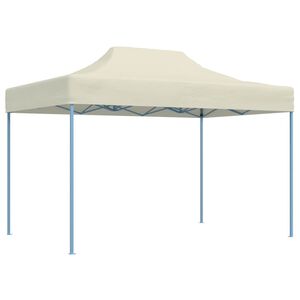 vidaXL Tenda dobr&aacute;vel profissional para festas 3x4 m a&ccedil;o creme