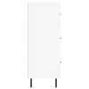 vidaXL Aparador 34,5x34x90 cm madeira processada branco