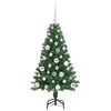 vidaXL &Aacute;rvore de Natal Artificial Verde 120 cm PVC, A&ccedil;o e Pl&aacute;stico
