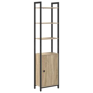 vidaXL Gabinete de Livros 6 n&iacute;veis 40 x 24 x 161 cm Carvalho Sonoma