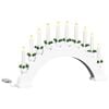 vidaXL Arco de Velas de Natal com 10 Velas LED LED Branco quente