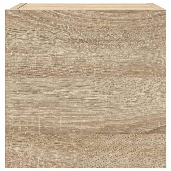 vidaXL Móveis de TV de parede 4 pcs 30,5x30x30 cm carvalho sonoma