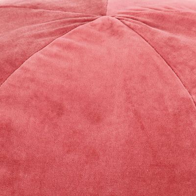 vidaXL Pufe em veludo de algodão 50x35 cm rosa