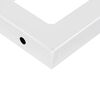 vidaXL Suportes de prateleira p/lavat&oacute;rio 2pcs a&ccedil;o trapezoidais branco