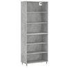 vidaXL Arm&aacute;rio alto 69,5x32,5x180cm derivados de madeira cinza cimento
