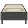 vidaXL Cama boxspring 90x200 cm tecido cinzento-escuro