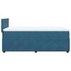 vidaXL Cama boxspring com colch&atilde;o 100x200 cm veludo azul